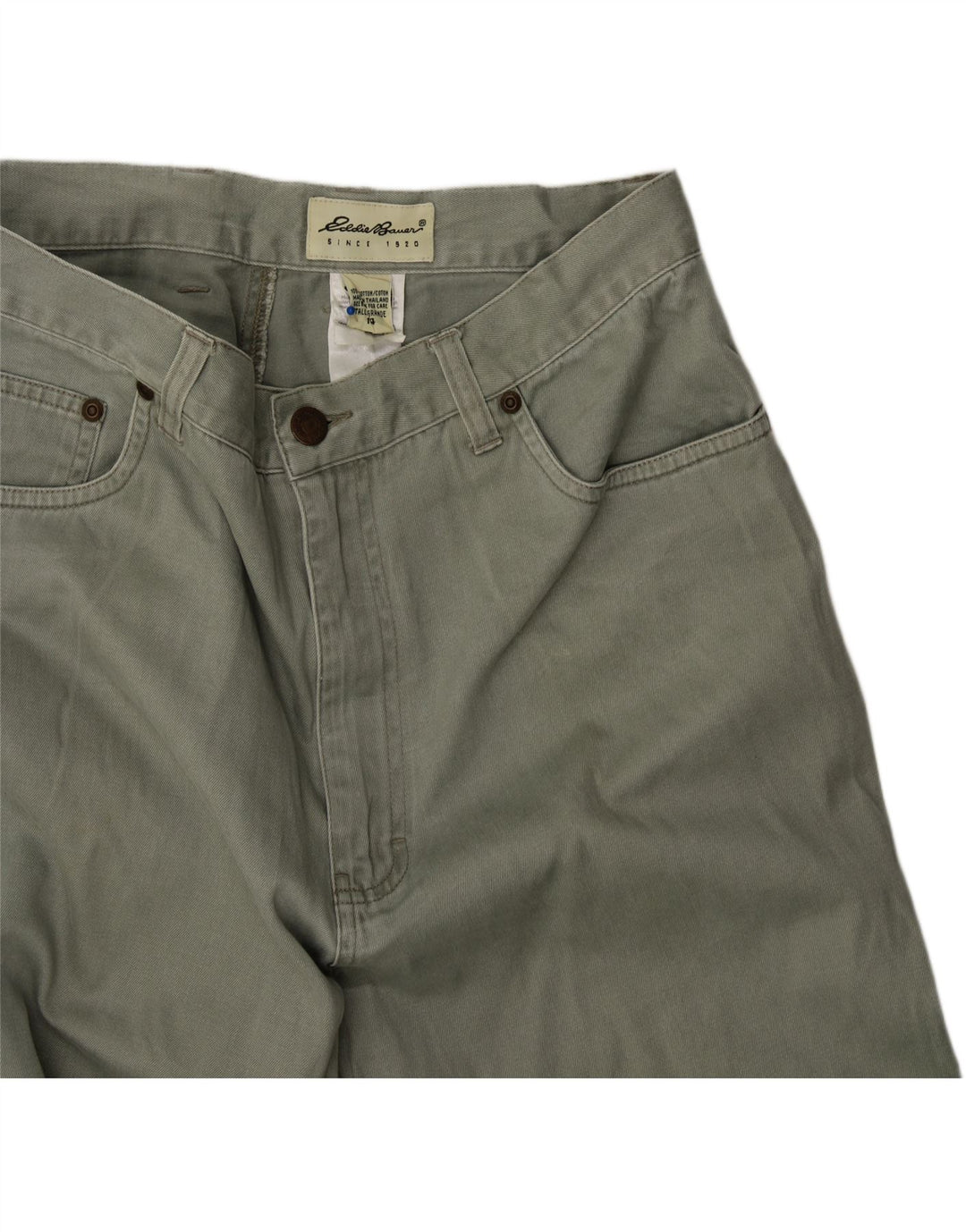 EDDIE BAUER Boys Tapered Jeans 13-14 Years Khaki Cotton Vintage Eddie Bauer and Second-Hand Eddie Bauer from Messina Hembry 