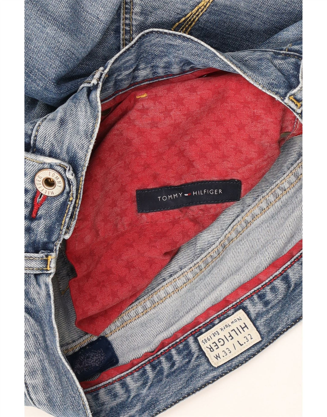 Jeans dritti da uomo Tommy Hilfiger W33 L32 Blu