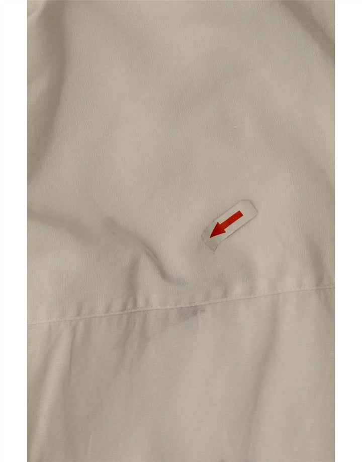 Camicia oversize da donna Zara UK 14 cotone bianco medio