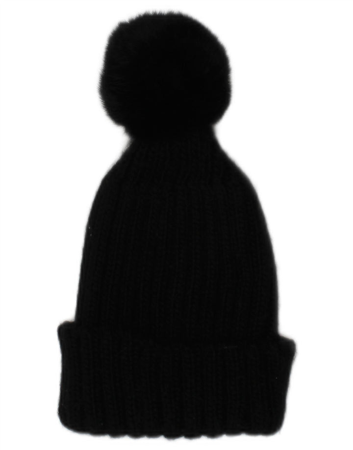 Cappello Bobble da donna in maglia Colmar taglia unica invernale in acrilico nero