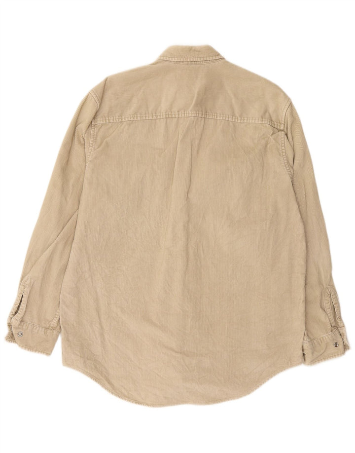 Camicia da uomo in velluto a coste TIMBERLAND in cotone beige medio