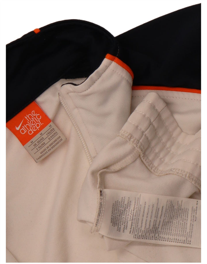 Giacca da tuta da uomo Nike UK 38/40 Poliestere color block bianco medio