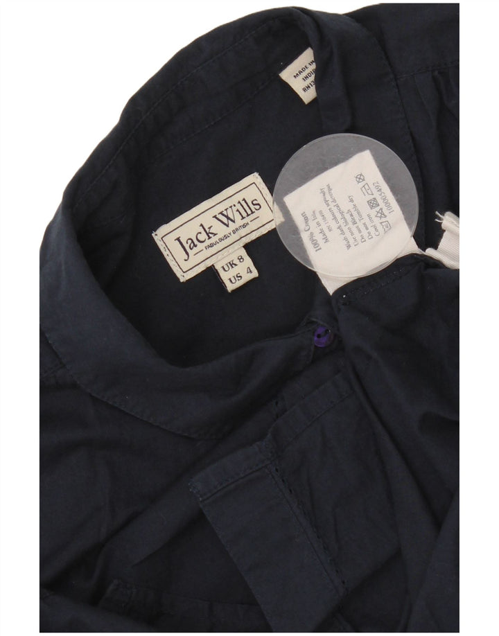 Camicia da donna Jack Wills UK 8 Small in cotone blu navy