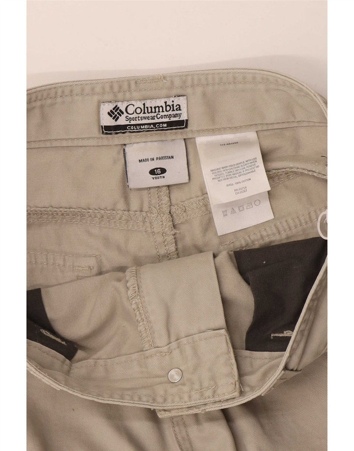 Pantaloncini cargo Columbia da bambino 15-16 anni W30 in cotone beige
