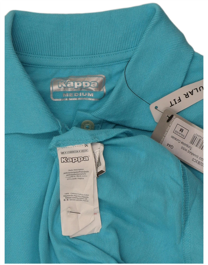 Polo Kappa da donna vestibilità regolare UK 14 cotone blu medio