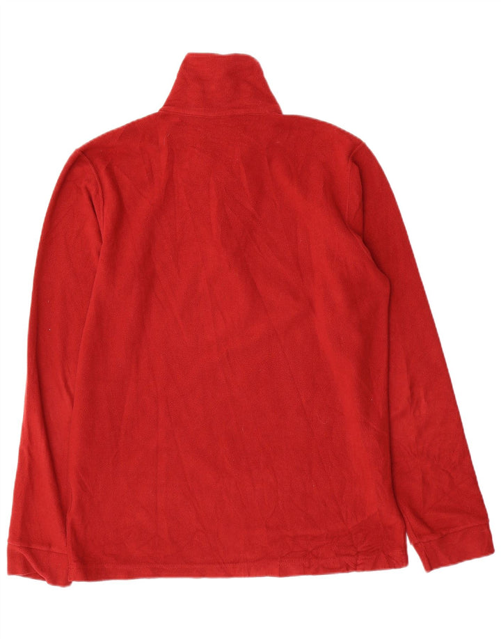 Maglione in pile da uomo Champion con zip e collo rosso medio