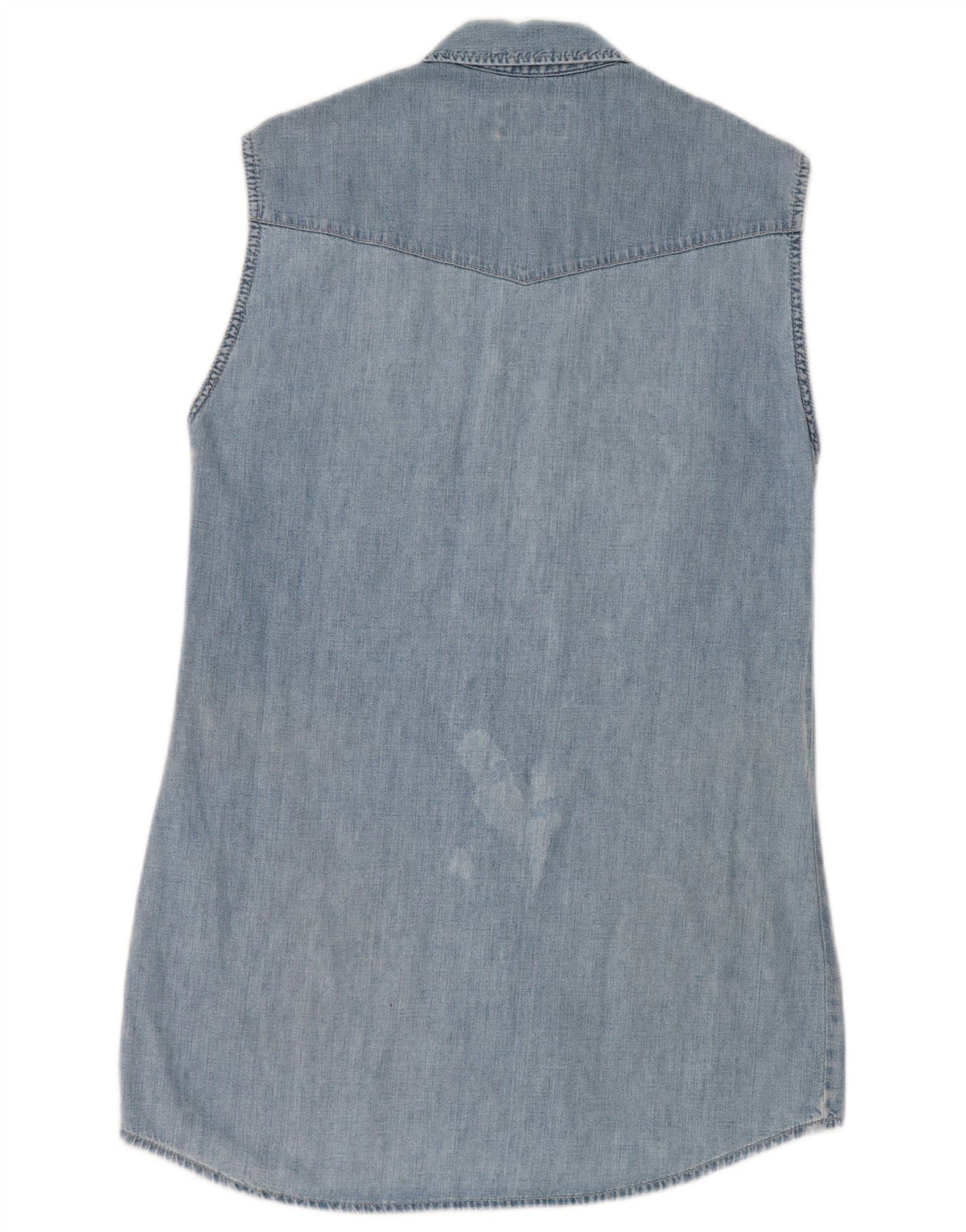 Abito in denim senza maniche da donna Mustang UK 14 Blu medio