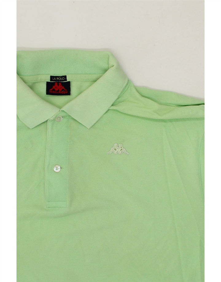 KAPPA Mens Polo Shirt Large Green Vintage Kappa and Second-Hand Kappa from Messina Hembry 