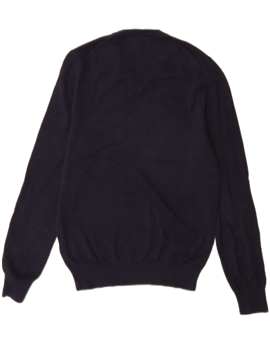 Maglione da uomo con scollo a V Marks & Spencer piccolo in cotone blu navy