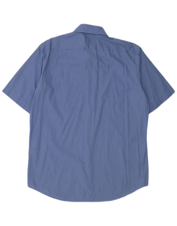 Camicia da uomo a maniche corte vestibilità regolare Hugo Boss taglia 41 16 grande cotone blu