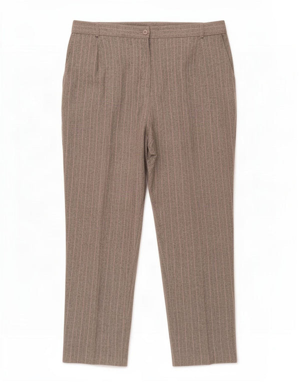 Pantaloni casual da donna Marks & Spencer UK 18 XL W40 L19 Gessato grigio