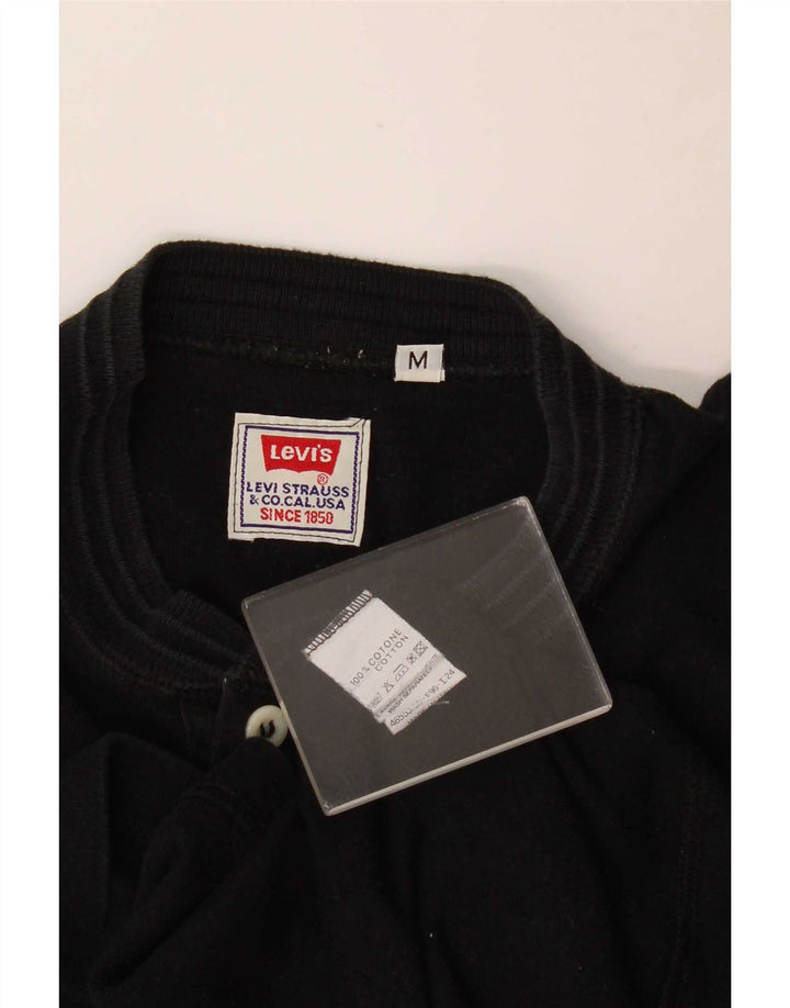 Levi's Maglia da uomo a maniche lunghe in cotone nero medio