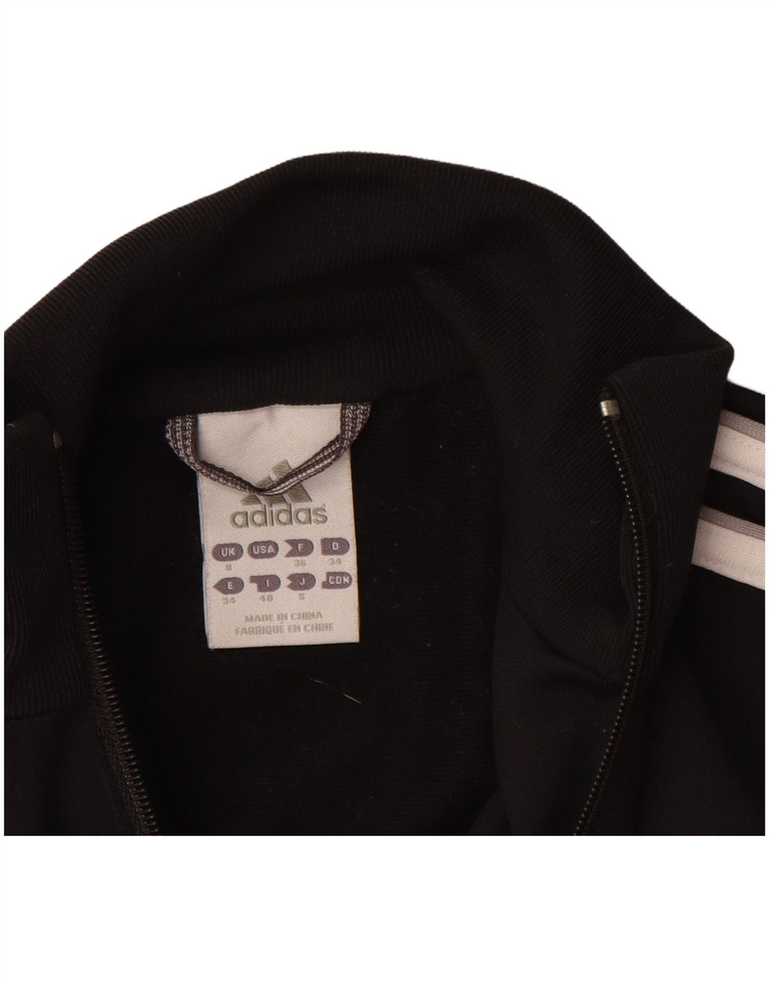 Giacca da tuta da donna ADIDAS UK 8 Small Poliestere nero