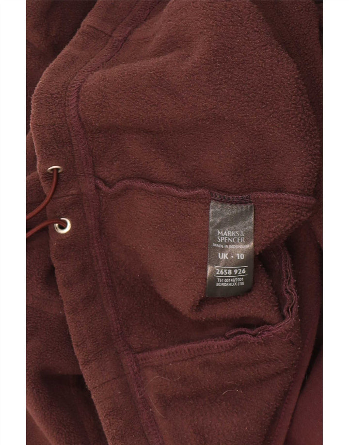 Giacca in pile da donna Marks & Spencer UK 10 Small Marrone Colourblock