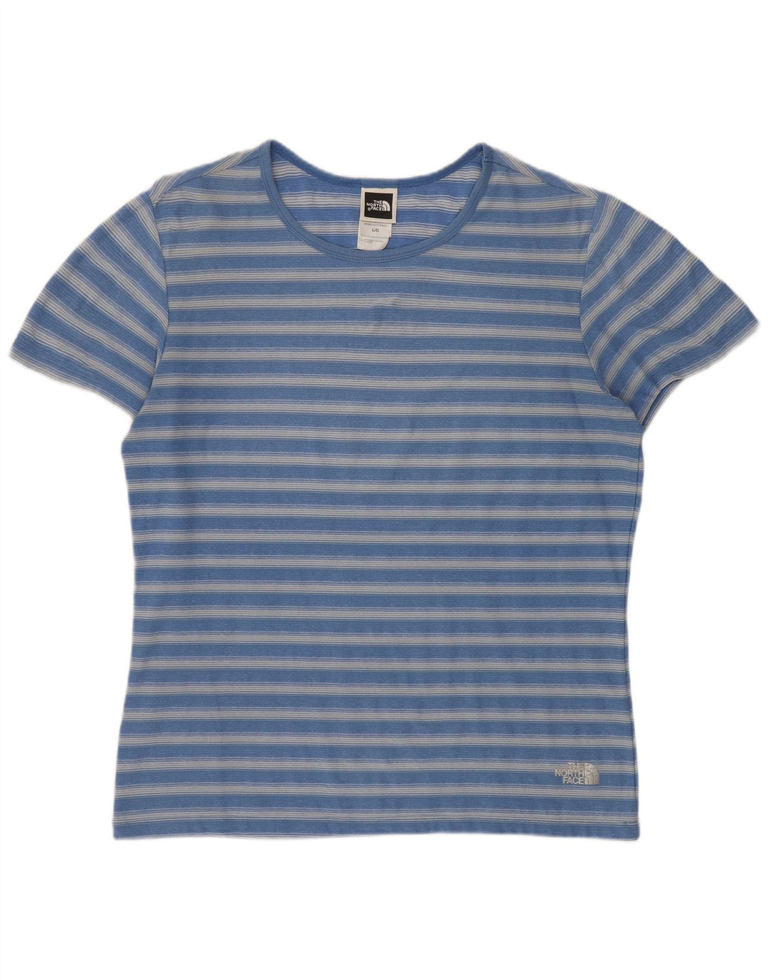 T-shirt da donna The North Face Top UK 16 poliestere a righe grandi blu