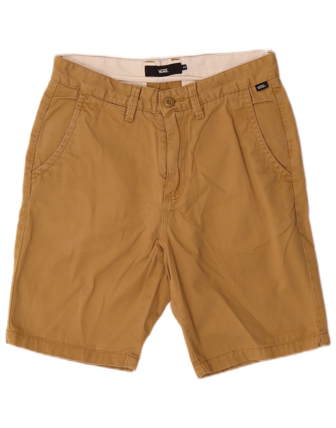 Pantaloncini chino da uomo Vans W29 piccoli in cotone beige
