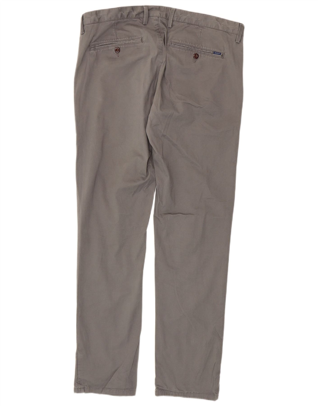 Pantaloni chino dritti da uomo GANT W36 L34 cotone grigio