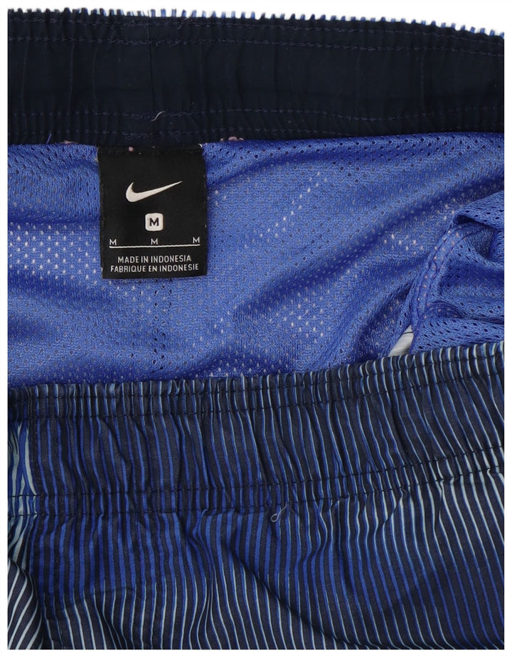 Pantaloncini sportivi Nike da uomo blu medio gessato