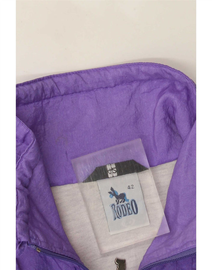 Giacca antipioggia oversize da donna Rodeo EU 42 Large Viola Nylon