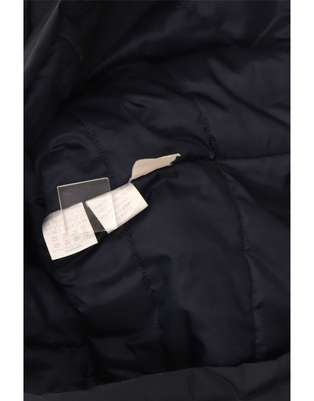 Giacca a vento con cappuccio da donna Marella UK 12 medio blu navy poliestere