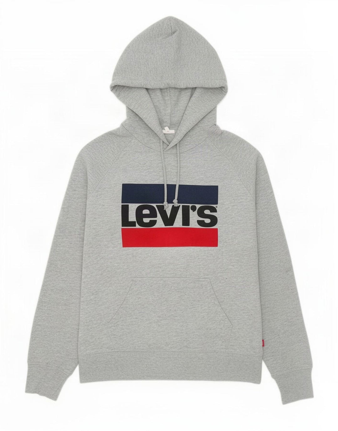 Maglione con cappuccio grafico da uomo Levi's piccolo in cotone grigio