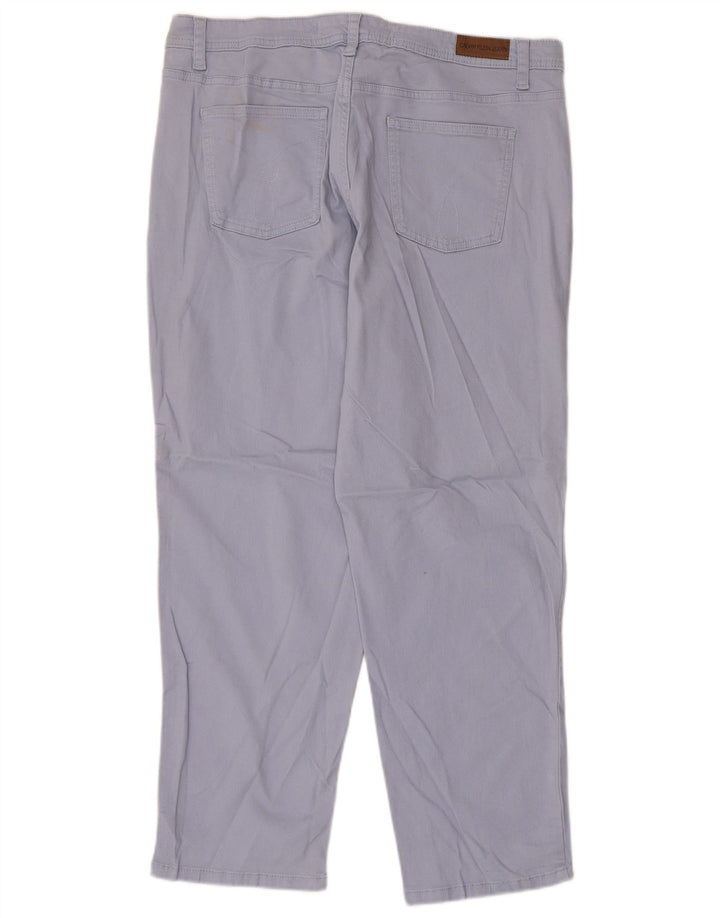 CALVIN KLEIN Pantaloni cropped da donna US 14 XL W36 L25 Cotone blu