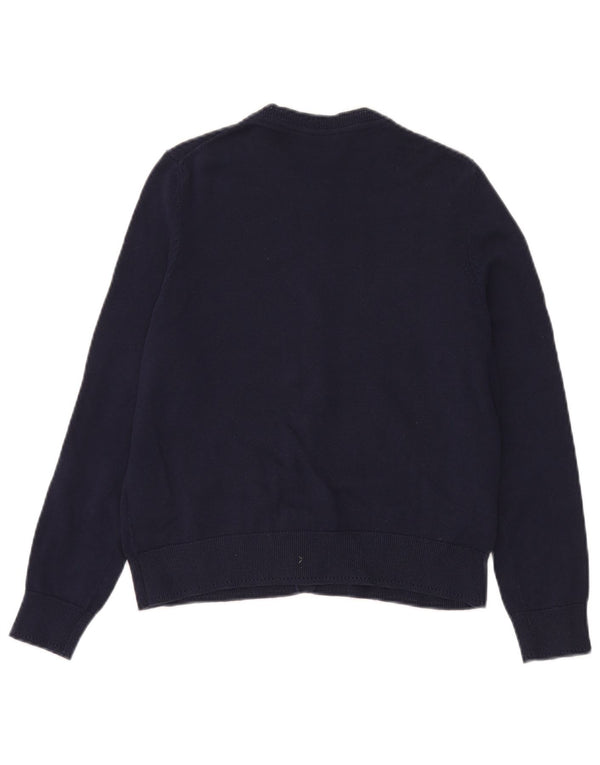 Crew Clothing Maglione cardigan da donna UK 6 XS Cotone blu navy
