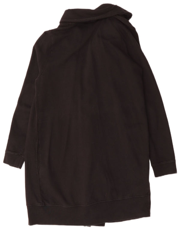 ALL SAINTS Maglione cardigan lungo oversize da donna UK 14 Medio Nero