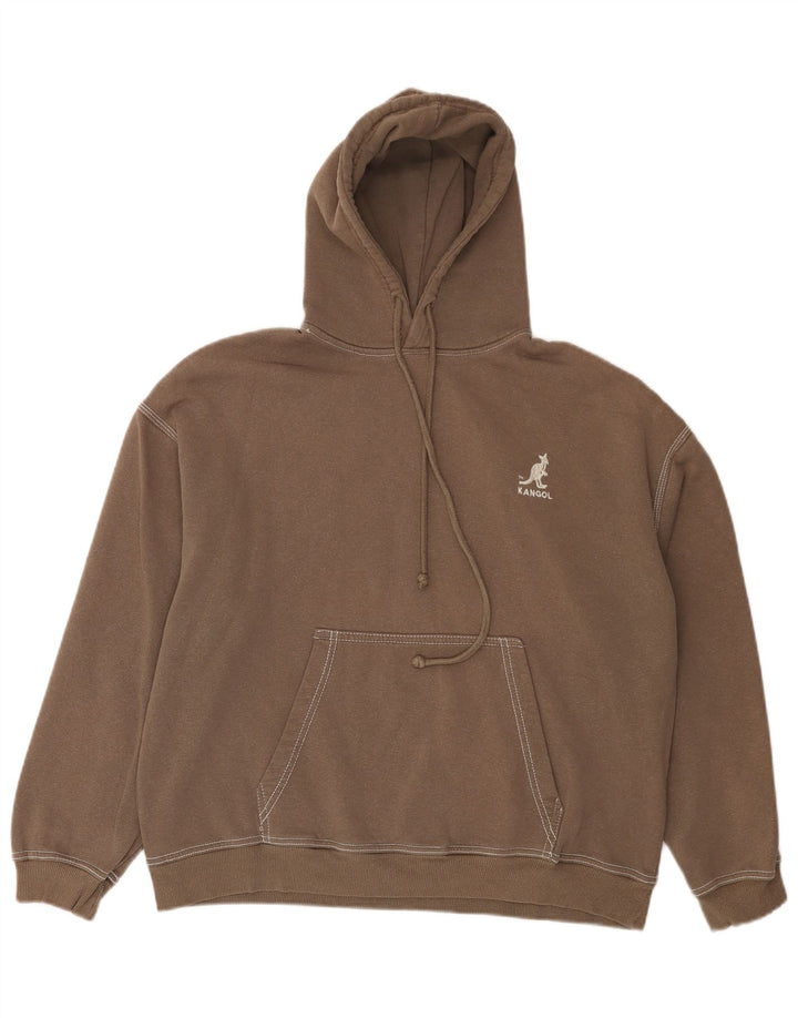 Maglione oversize con cappuccio da donna Pull & Bear UK 10 piccolo in cotone grigio