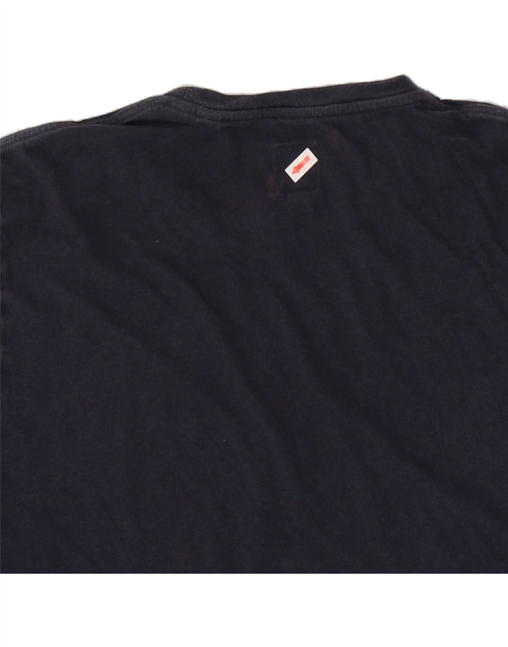 JACK WILLS Mens Graphic T-Shirt Top Small Navy Blue Cotton Vintage Jack Wills and Second-Hand Jack Wills from Messina Hembry 