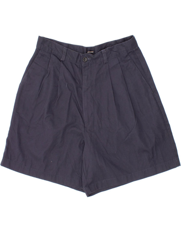 DOCKERS Womens Khakis High Waist Pegged Chino Shorts US 12 Large W28 Blue
