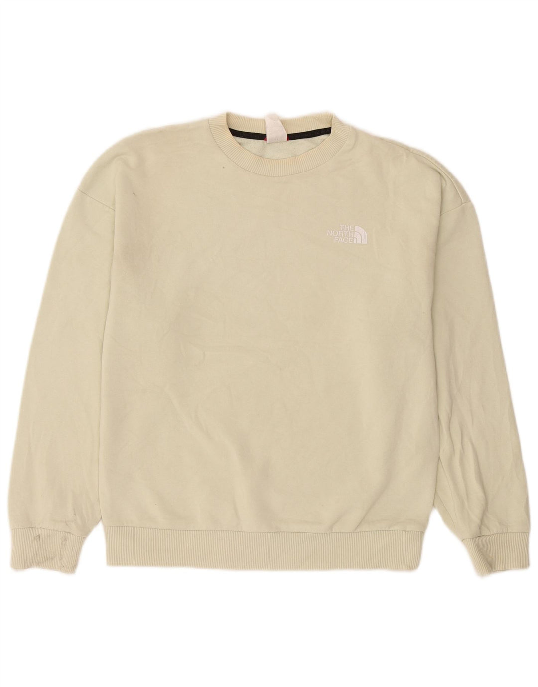 Felpa da donna The North Face Jumper UK 14 cotone bianco sporco medio