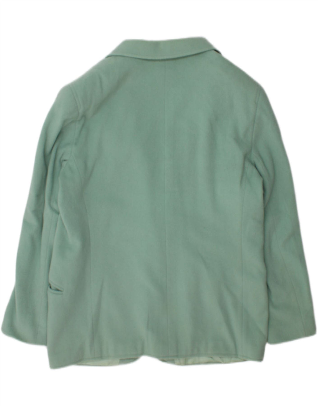Giacca blazer vintage da donna a 1 bottone UK 18 XL in lana verde