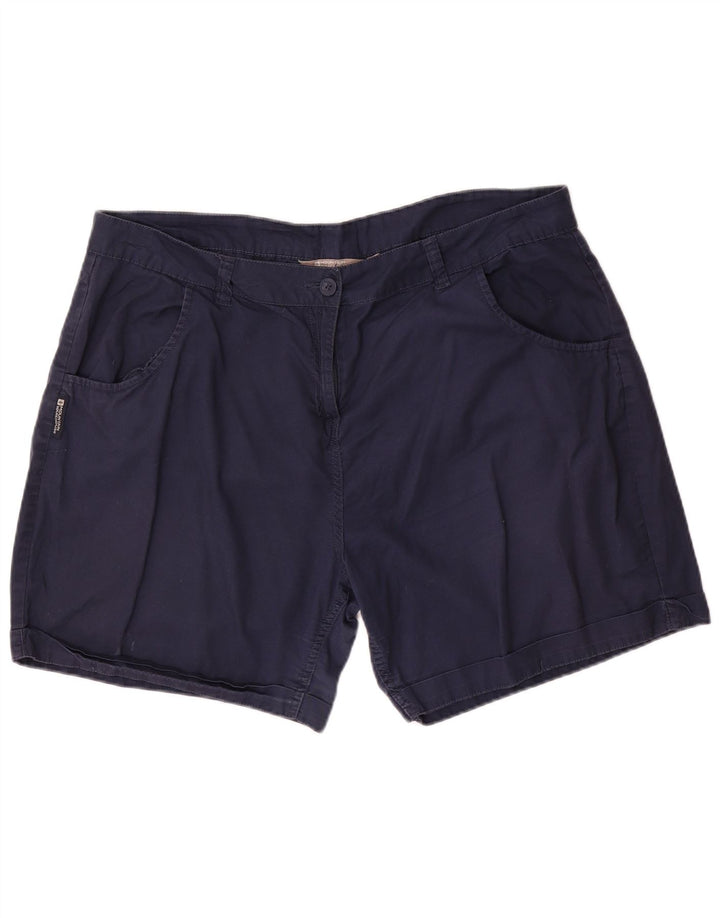 MOUNTAIN WAREHOUSE Pantaloncini casual da donna UK 18 XL W40 Cotone blu navy