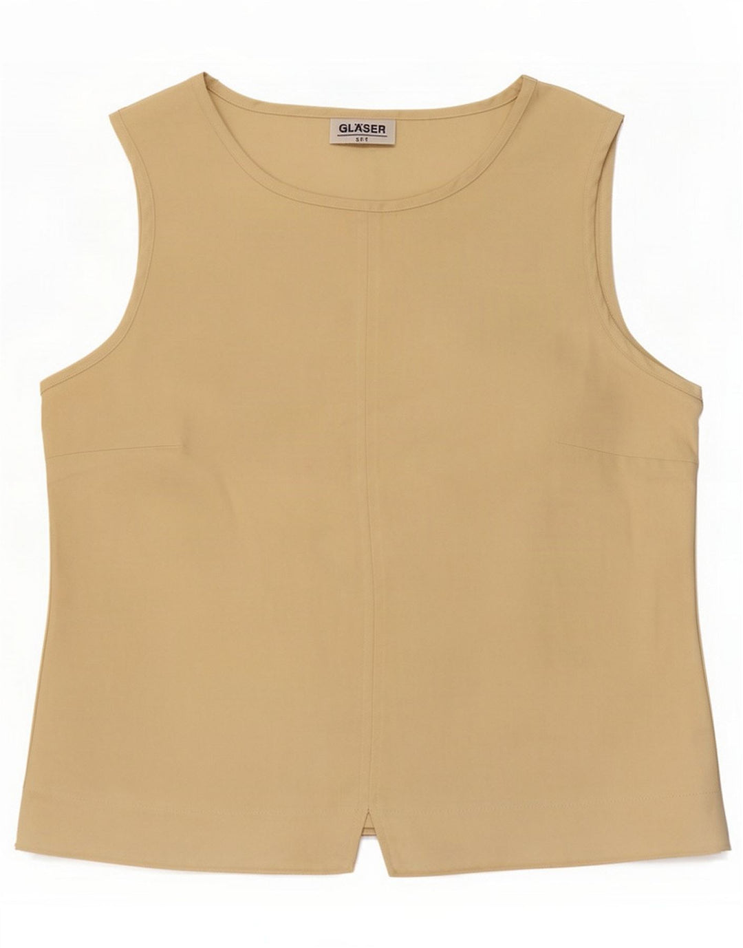 Glaser Canotta da donna UK 14 Poliestere beige medio