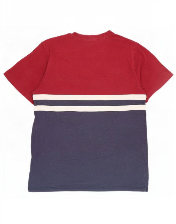 T-shirt da uomo Ellesse Top Small blu navy color block