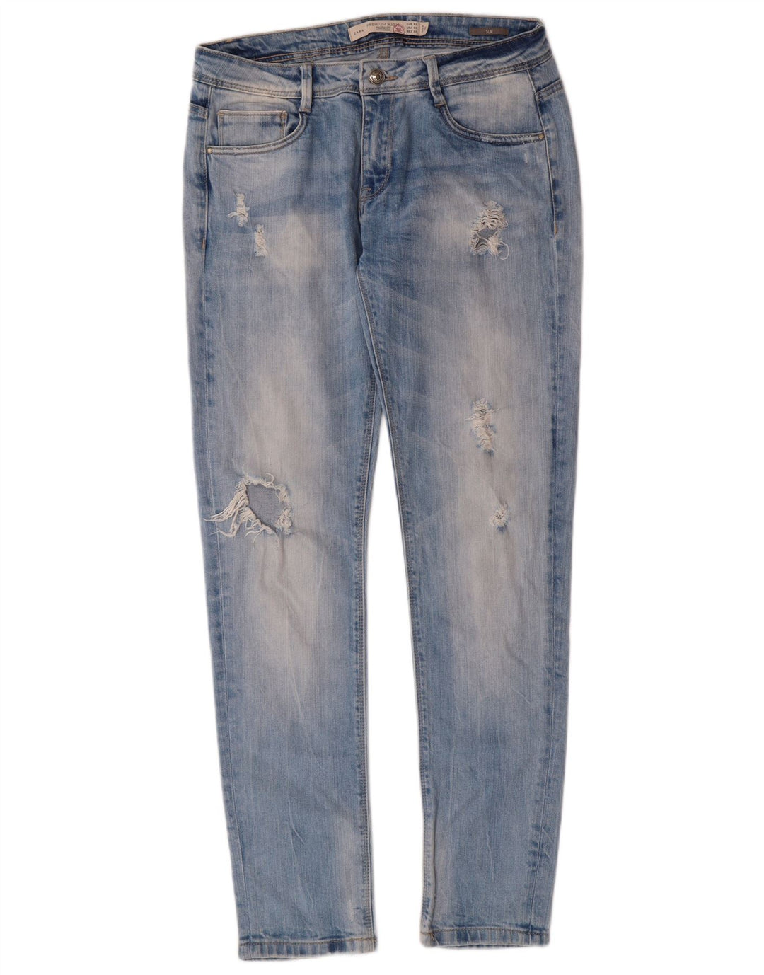 ZARA Womens Trafaluc Slim Jeans EU 40 Medium W30 L30 Blue Cotton