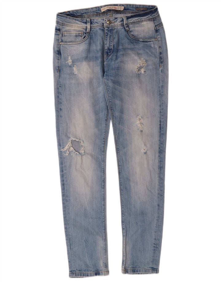 ZARA Womens Trafaluc Slim Jeans EU 40 Medium W30 L30 Blue Cotton