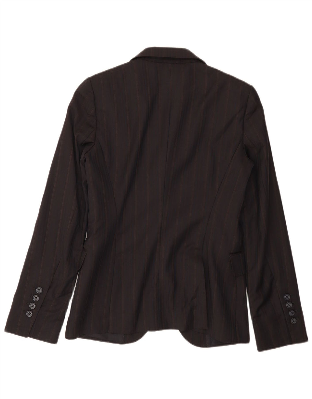 Giacca blazer da donna a 2 bottoni Massimo Dutti EU 36 XS lana gessata nera
