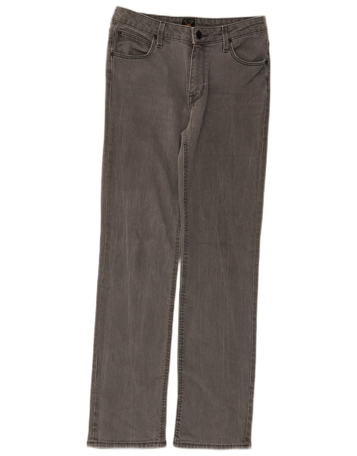 Jeans dritti Marion da donna Lee W28 L31 cotone grigio