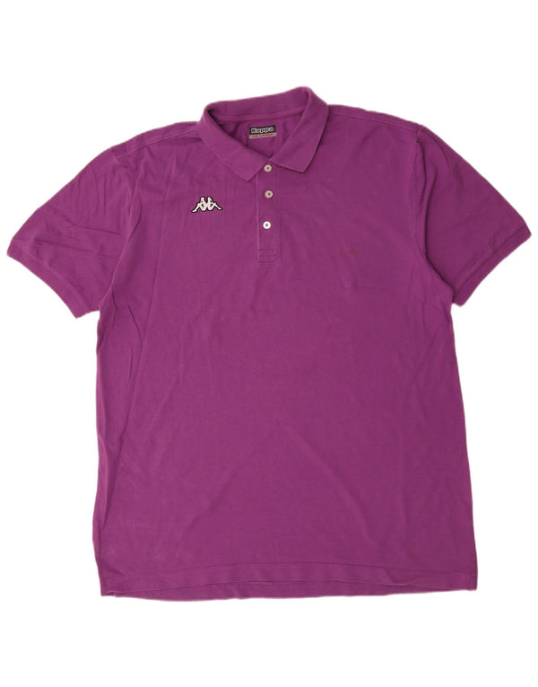 Polo Kappa Uomo 2XL Viola Cotone
