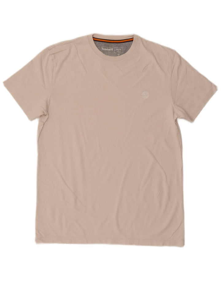 T-shirt da uomo slim fit Timberland media colore bianco sporco