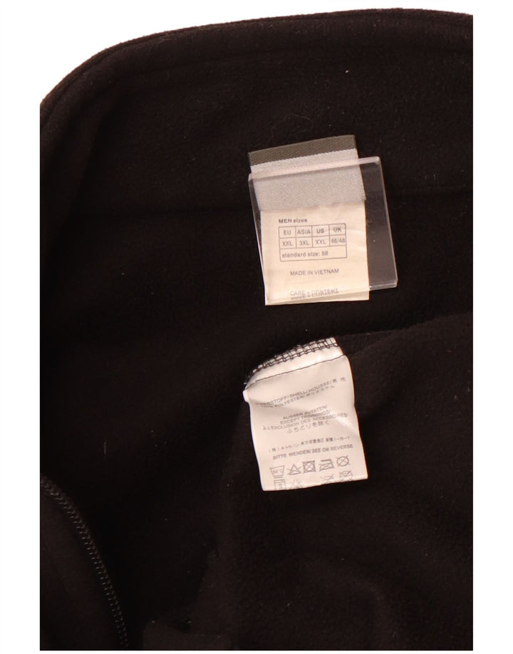 Giacca in pile da uomo Jack Wolfskin UK 46/48 2XL poliestere nero