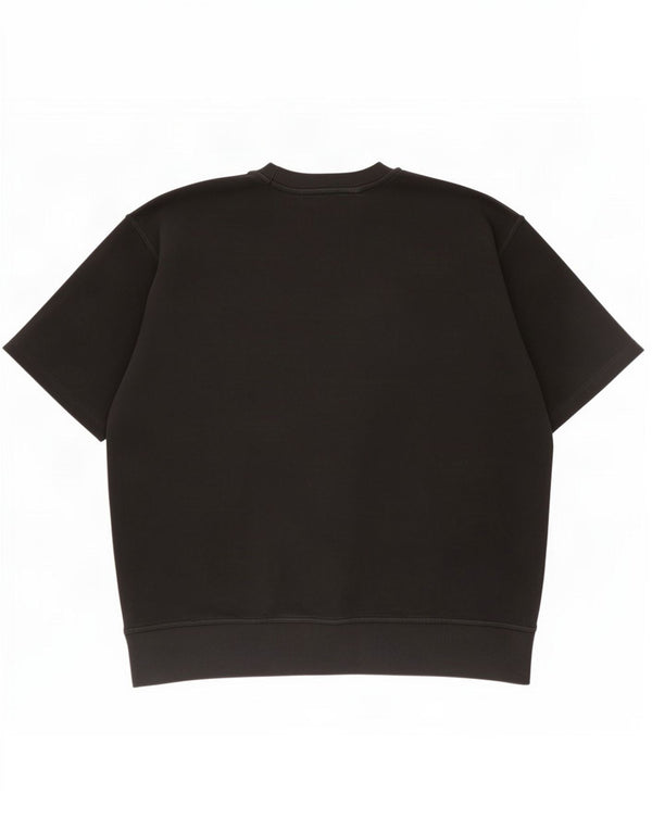 Felpa Zara da uomo a maniche corte maglione XL cotone nero