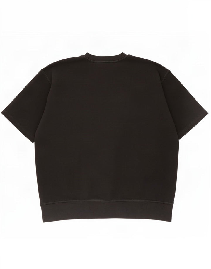 Felpa Zara da uomo a maniche corte maglione XL cotone nero