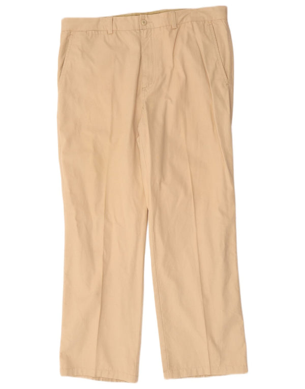Pantaloni chino dritti da uomo Avirex W36 L29 cotone beige