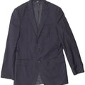 Giacca blazer lunga da uomo Marks & Spencer UK 40 medio blu navy