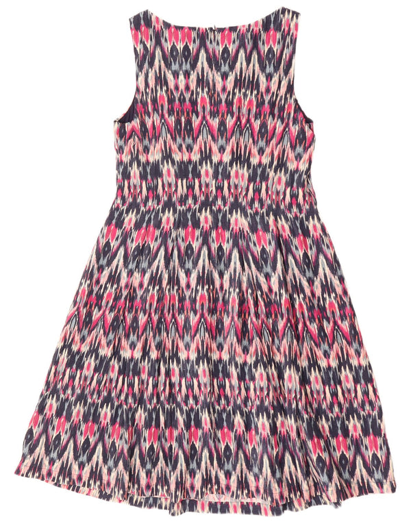 MONSOON Womens Sleeveless A-Line Dress UK 16 Large Multicoloured Ikat