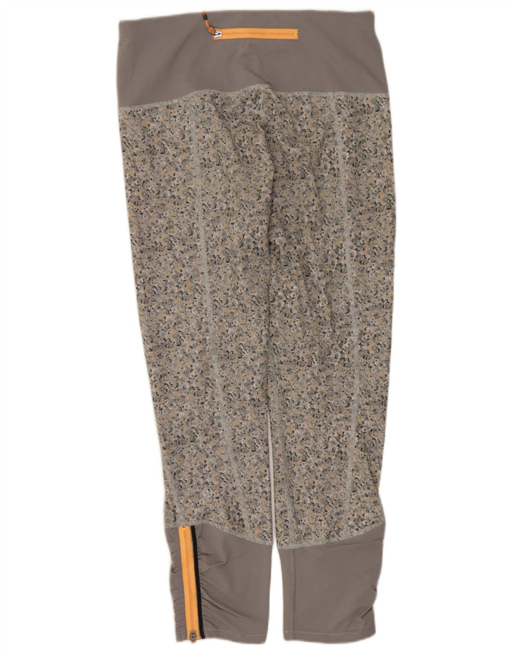 Leggings corti da donna Lululemon US 6 Poliestere floreale grigio medio