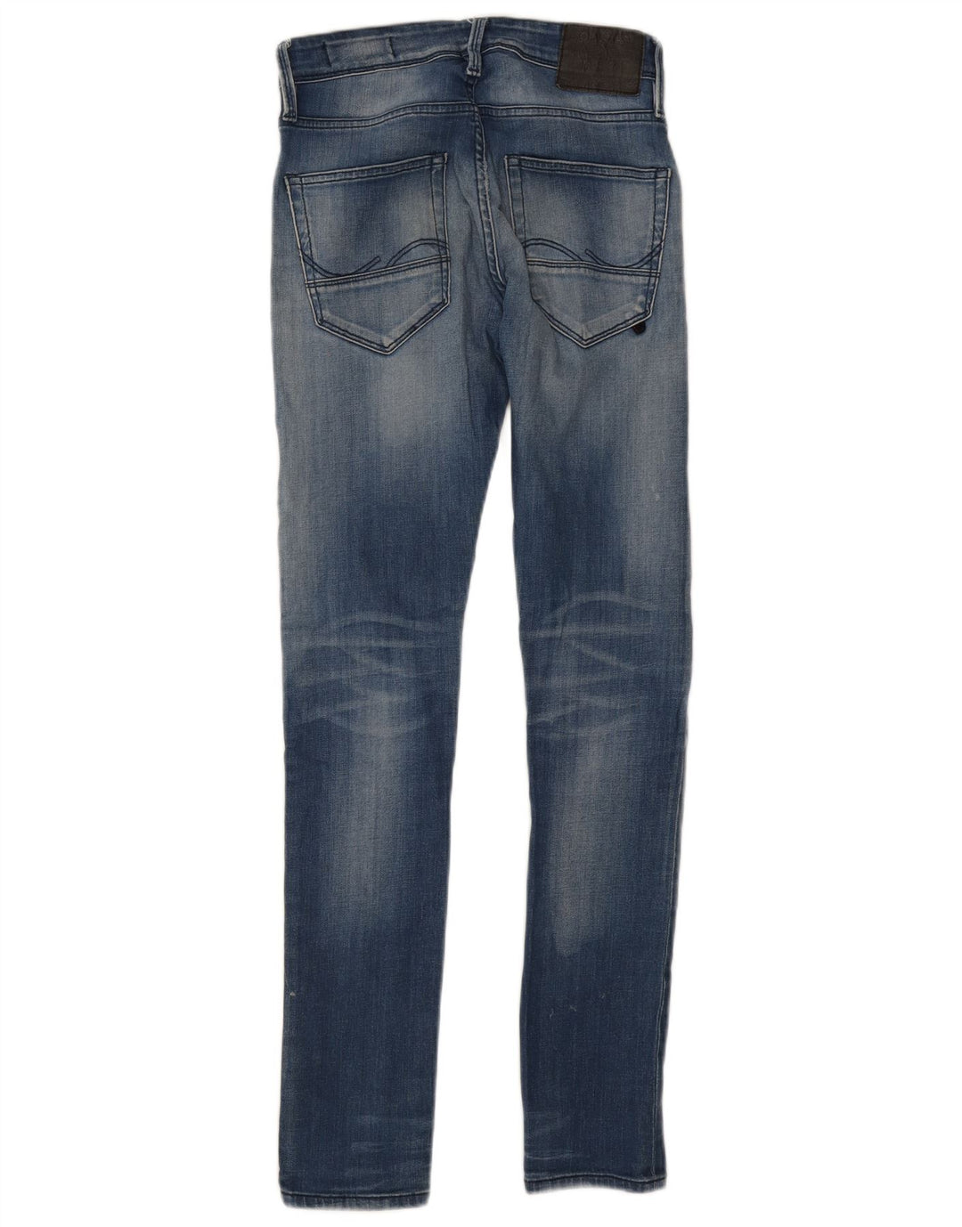 JACK & JONES Mens Slim Jeans W28 L32 Blue Cotton